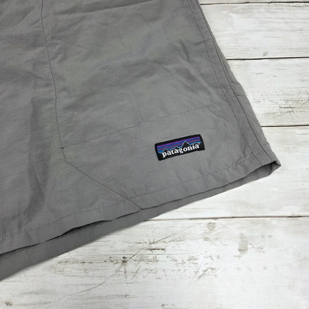 Patagonia Baggies Shorts Mens Large Gray Nylon Mesh Lined Outdoor